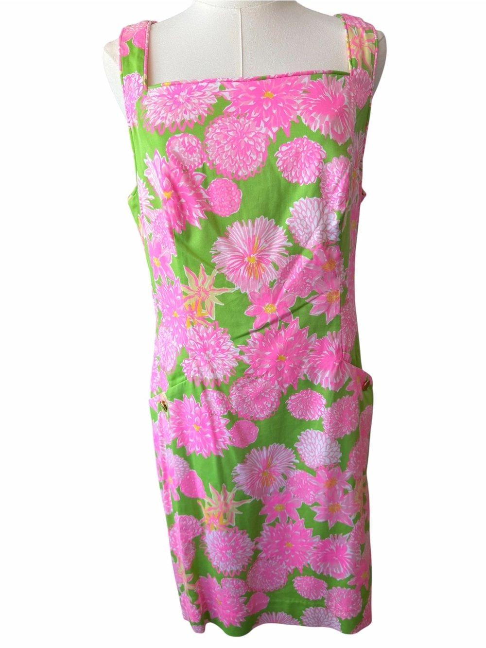 L Lilly Pulitzer The Lilly Shift Dress in Multi Seaside Garden Size 8